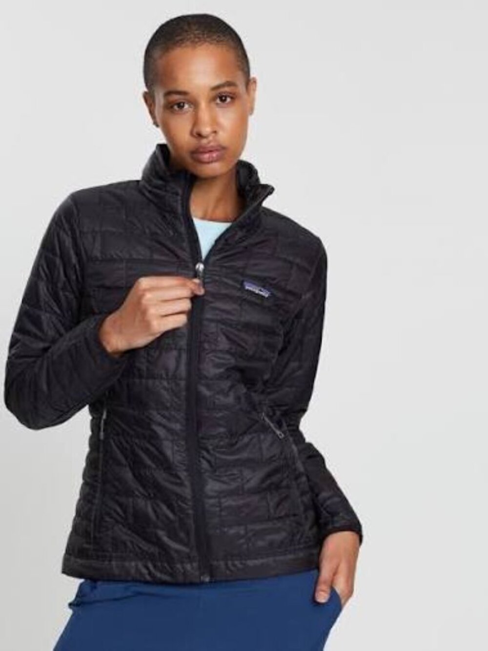 Patagonia Women's Black Primaloft Long Sleeve Quilted Nano Puff Jacket Size S